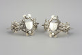 2 Antique Chinese Export Silver Dragon Napkin Rings