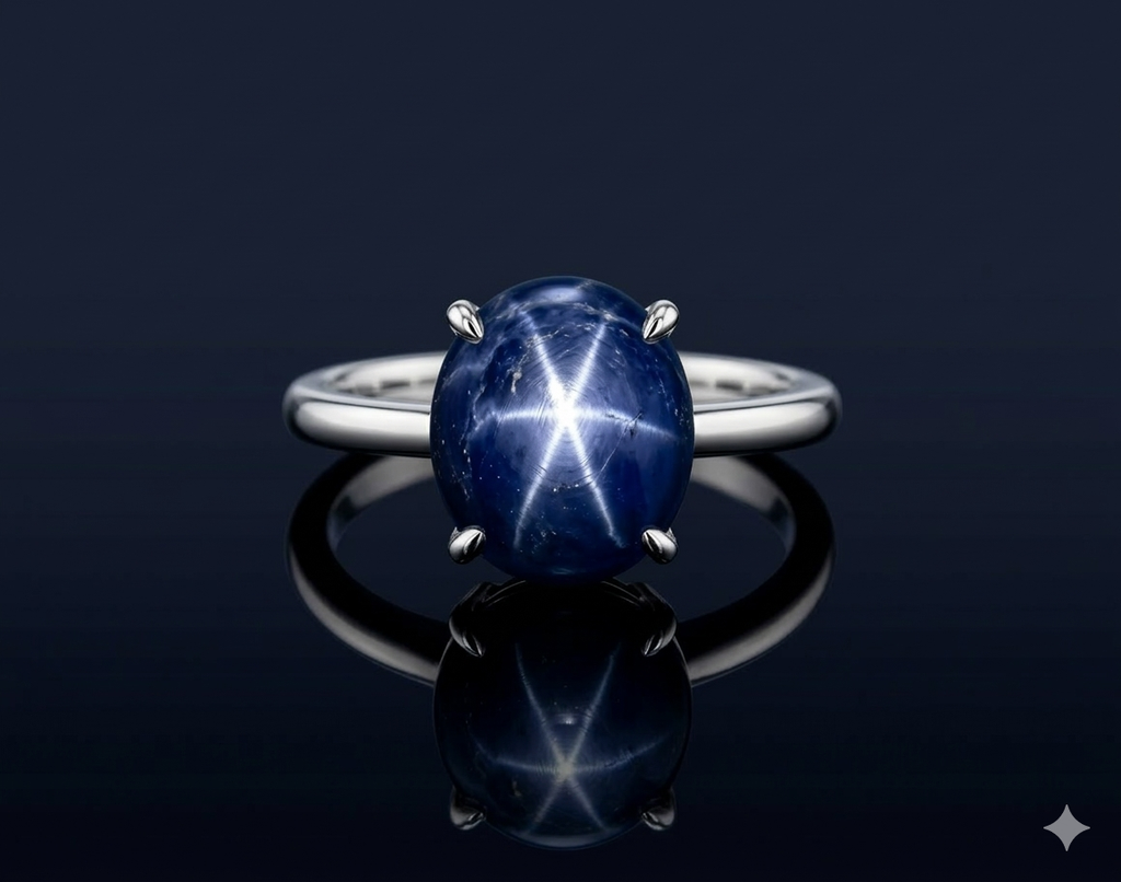 New Natural Blue Star Sapphire 4.25 cts