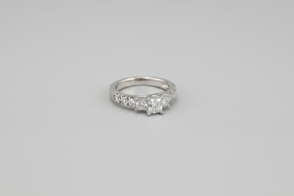 Celebration Grand 9-Diamond Ring | 1.28 TCW | Ideal Cut | Size 5